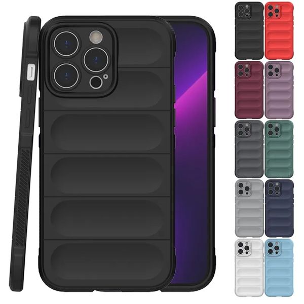 Mobile Phone Case For iPhone 15 Pro Max Cover Armor Silicone Soft TPU 14 Plus 13 12 11 Xr Xs 6 7 8  SE 3 2 Flexible Bumper