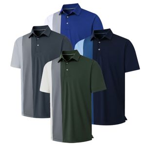 OEM Men's Polo Shirt Comfortable Moisture Wicking Fabric Printed Short Sleeve Casual Top Golf Polo Shirt