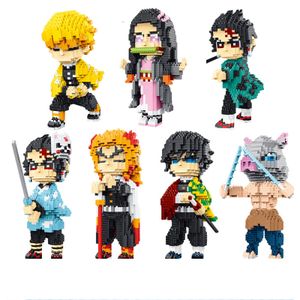 Anime Demon Slayer Puzzle Building Block Assembly Toys Creative Educational Toy Figures for Ornaments