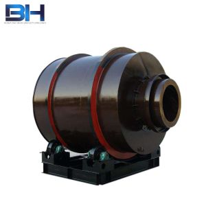 Small size gas heating hot air river sand multi-layer rotary dryer three return dryer machine
