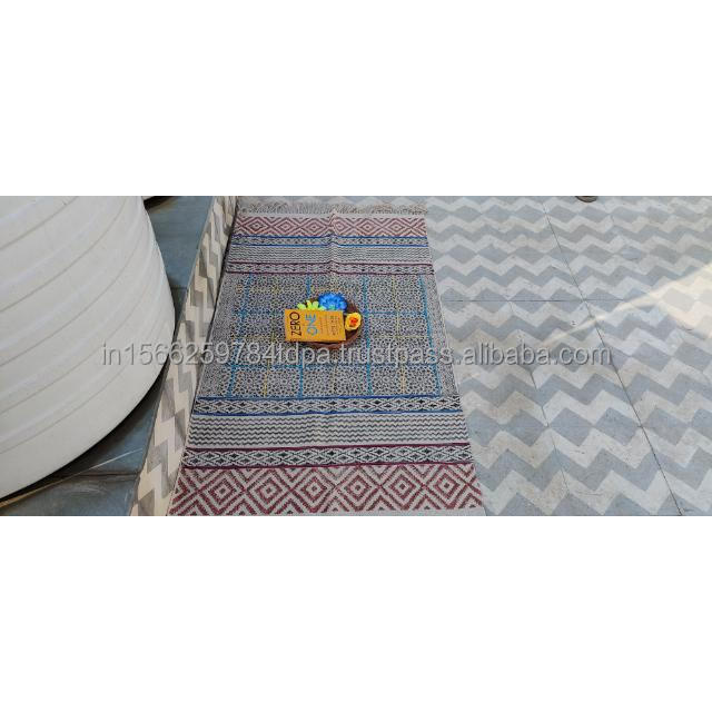 Best Quality Designer Collection Kids Rug Multi-Color Cotton with Embroidery Indoor Outdoor Accent for Living Dining Room Prayer