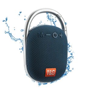 TG321 Portable haut parleur IPX7 Waterproof Wireless Mini Column Outdoor Subwoofer Speakers with Hook Dustproof FM TF USB