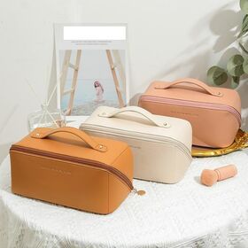 Wholesale Personalize Simple Waterproof PU Cosmetic Bag Zipper Women'S Mini Travel Cosmetic Bag