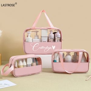 Low MOQ PVC make your own LOGO Pouch travel clear small Makeup Bag Zipper Closure Travel clear Cosmetic Bag