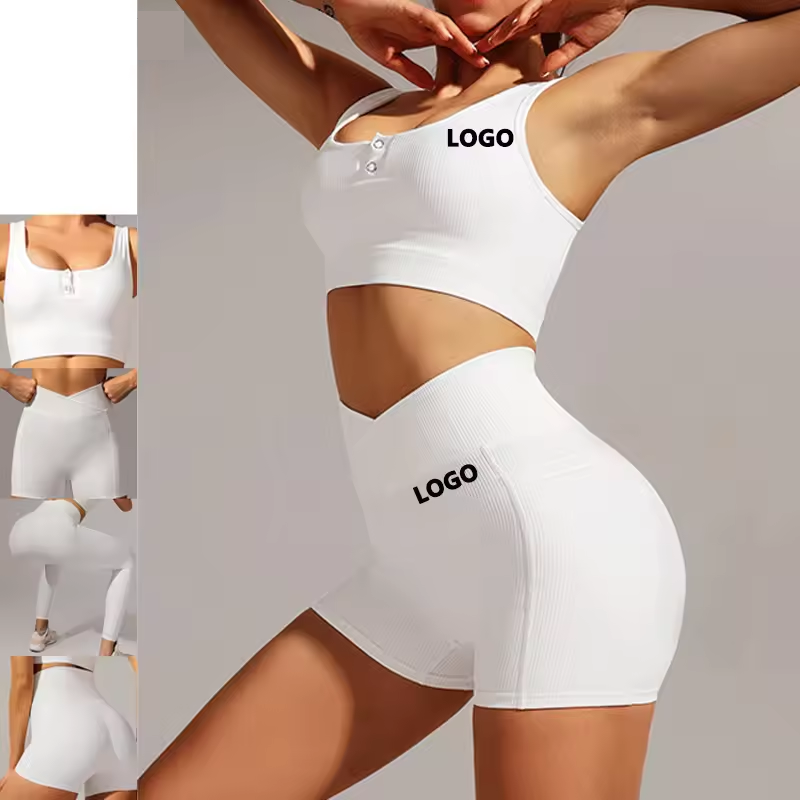 Wholesale Women Seamless Gym Fitness Plus Size Yoga Sets Women Crop Top Sports Bra Leggings 2 Piece Set