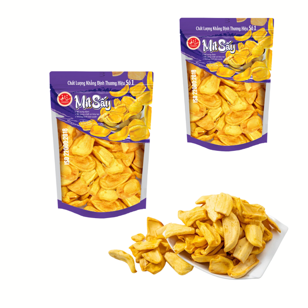 Experience crispy Vietnamese dried jackfruit nutritious snack for all ages offering health benefits at an affordable price
