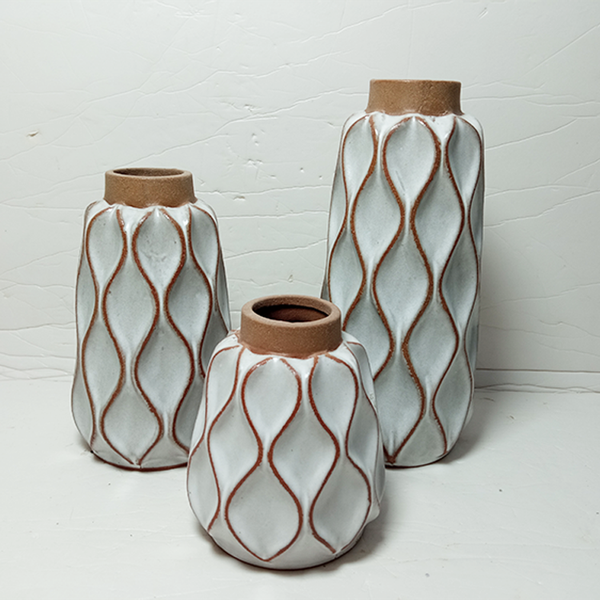 Antique Brown Luxury Wedding Ceramic Vase Handmade Modern Stoneware with Matt Glaze Wedding Centerpiece Home Tabletop Decoration