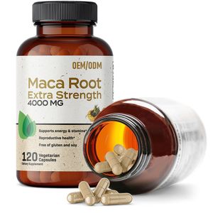 OEM Custom Label Maca Capsules Supplements Black Maca Root Extract Capsules For Men