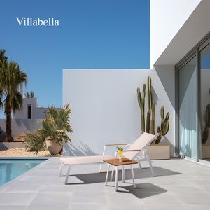 Luxury Garden Furniture White Pool Lounge Chair Outdoor Furniture Hotel Swimming Pool Stackable Beach Bed Sun Lounger