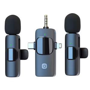 XYHigh Quality K15 Lapel Microphone 3 in 1 Wireless Lavalier For Short Video Recording Tool Broadcast PK K1 K9 K35