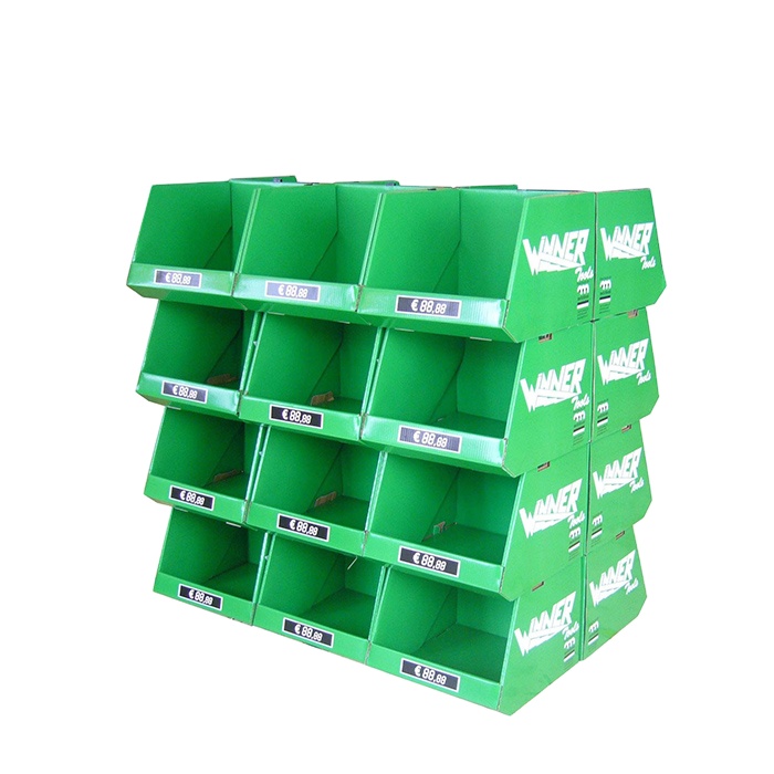 Shenzhen Pop Display Co., Limited 2025 New Stackable PDQ Display Unit Cardboard Stackable Display Stand