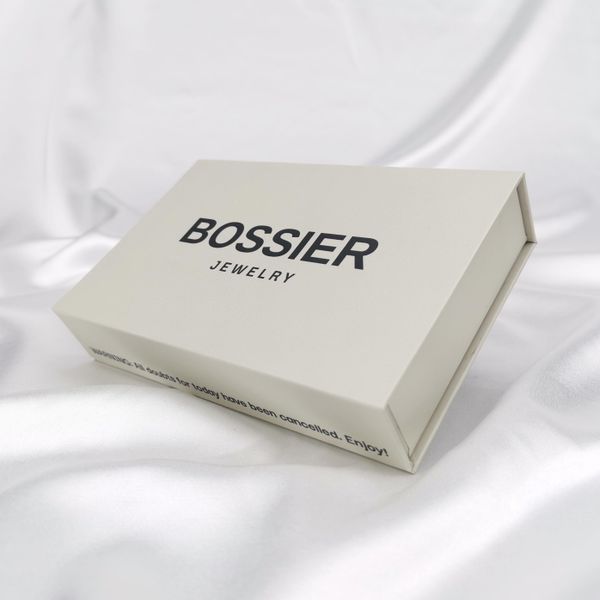 Custom Logo Color Square Magnet Jewelry Box Packaging Necklace Box Packaging With Led Luxury Earring Package