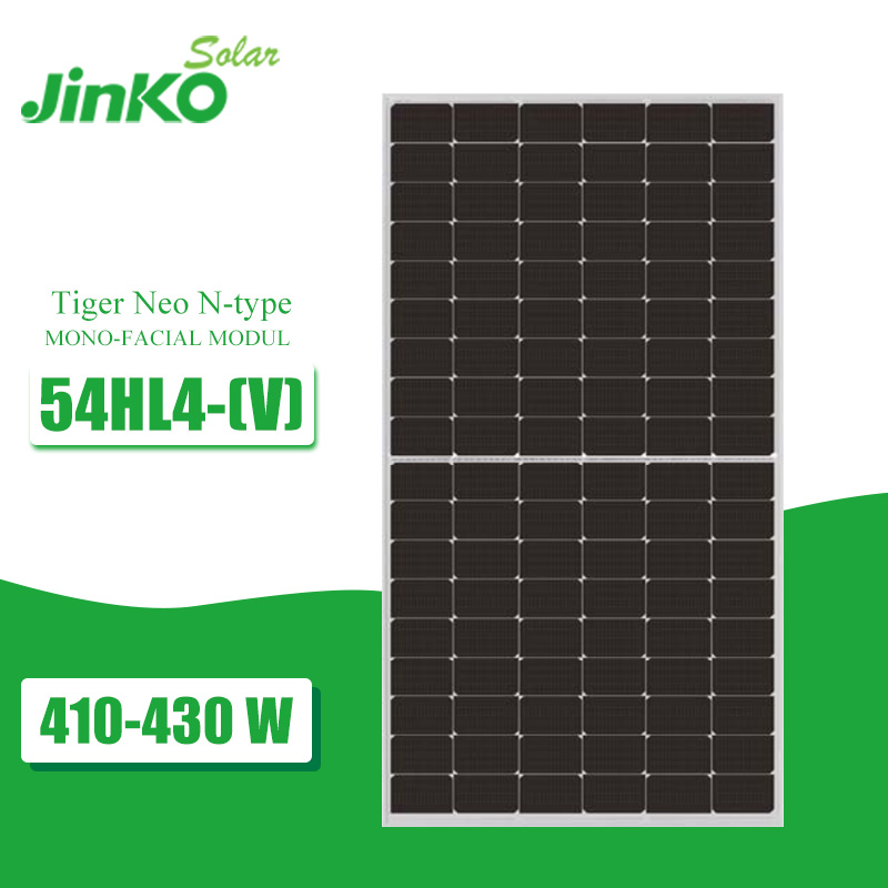 Jinko Tiger Neo N-type 430W Mono-facial PV Module 410W 420W 425W Monocrystalline N Type Solar Panels