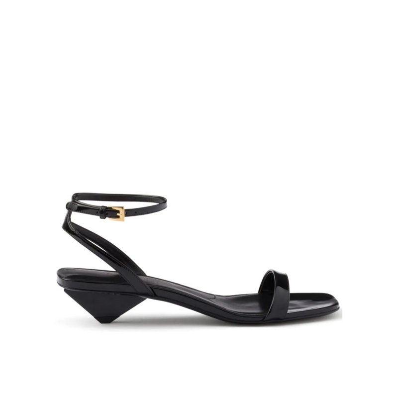 Custom Logo T-Strap Buckle High Heel Sandals Women Fashion Designer's Thin Heels Pumps Anti-Slippery Summer Styles Dropshipping