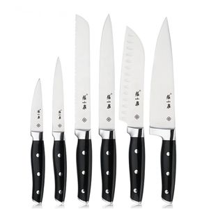 knife set kitchen with Block 13 Pcs High Carbon Stainless Steel Chef knife set Ultra Sharp Full-Tang Design