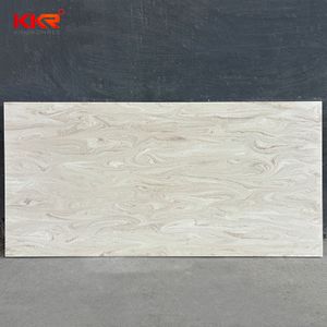Marble-like solid surface big slab for shower wall silica free acrylic solid surface sheets