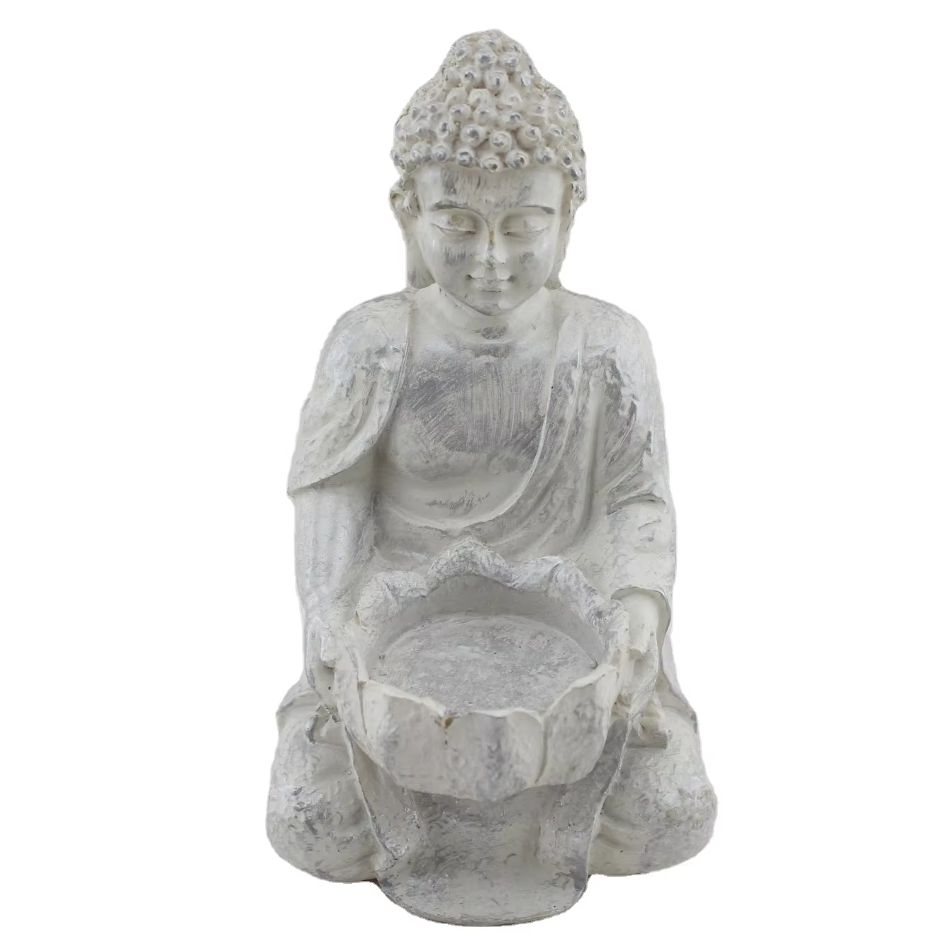 MakeWell Factory Custom Art Crafts Buddha Sculpture White Ceramic Buddha Statue Ornaments For Gifts Home Decoration  art statue