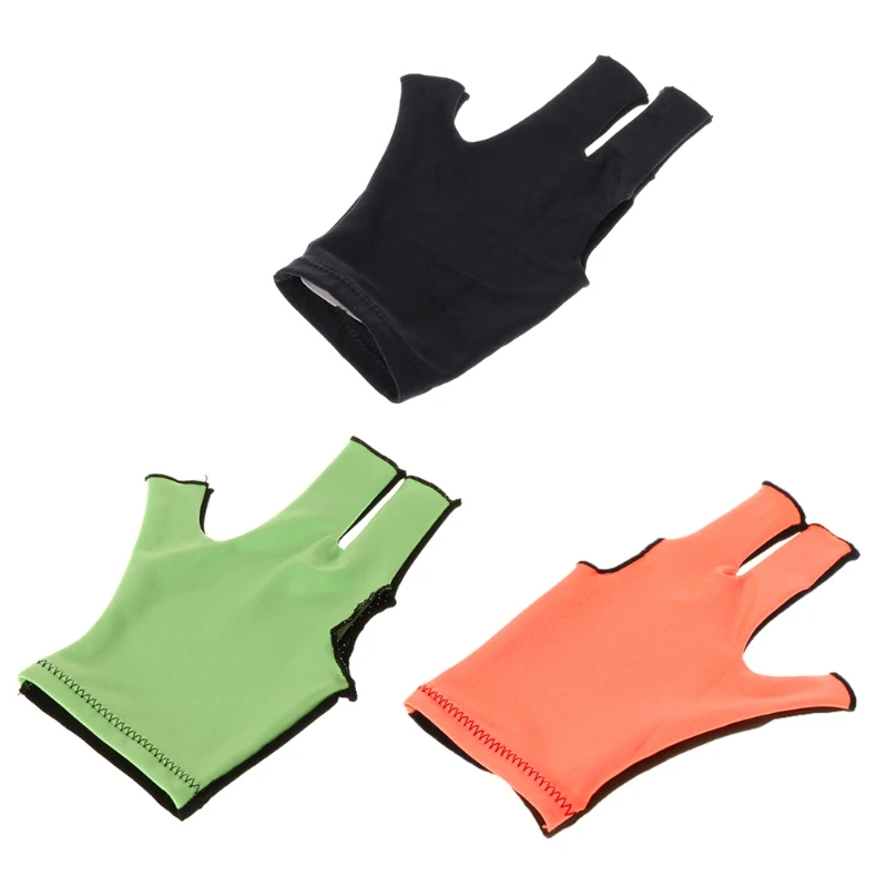 Elastic 3-Finger Snooker Gloves for Men and Women Breathable Leather Gloves for Billiard Sports Available in Pakistan