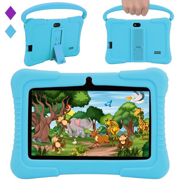 Veidoo 7 Inch Android Tablet for Kids 2GB Ram 32GB Storage Educational Apps Parental Control Toddler Tablet with Silicone Case