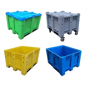 Hot Sale Large Heavy Duty Waterproof 1200X1000 Storage Rigid Plastic Solid Side Locking Pallet Boxes