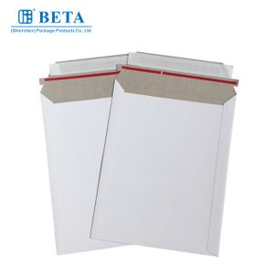 Wholesale Customized Printed Rigid Cardboard Envelope Mailers Recycled Flat Rigid Express Mailer with Custom Logo