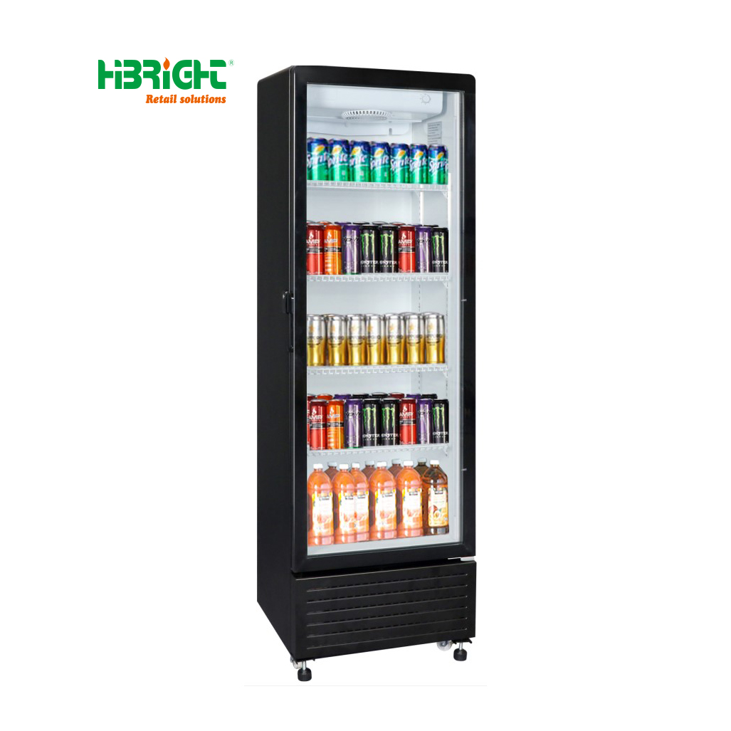 Suzhou Highbright Store Fixture Co., Ltd. Highbright Commercial Display Freezer Convenience Drink Storage Chiller Upright Supermarket Beverage Refrigerator