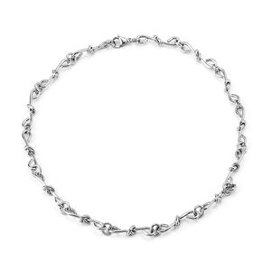 Craft Wolf Hand Tying Collarbone Chain Stainless Steel Jewelry Fashion Hip Hop Necklace