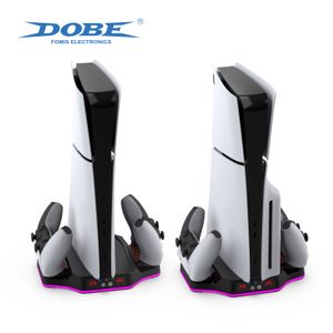DOBE Factory Direct Supply Vertical Charging Stand Charger Dock Cooling Fan For PS5 Slim Game Console Accessories
