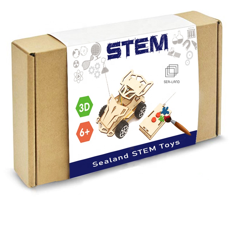 C-20A SEALAND Diy Wooden Stem Building Truck Build Up Assembly Wood Toys Educational Wooden
