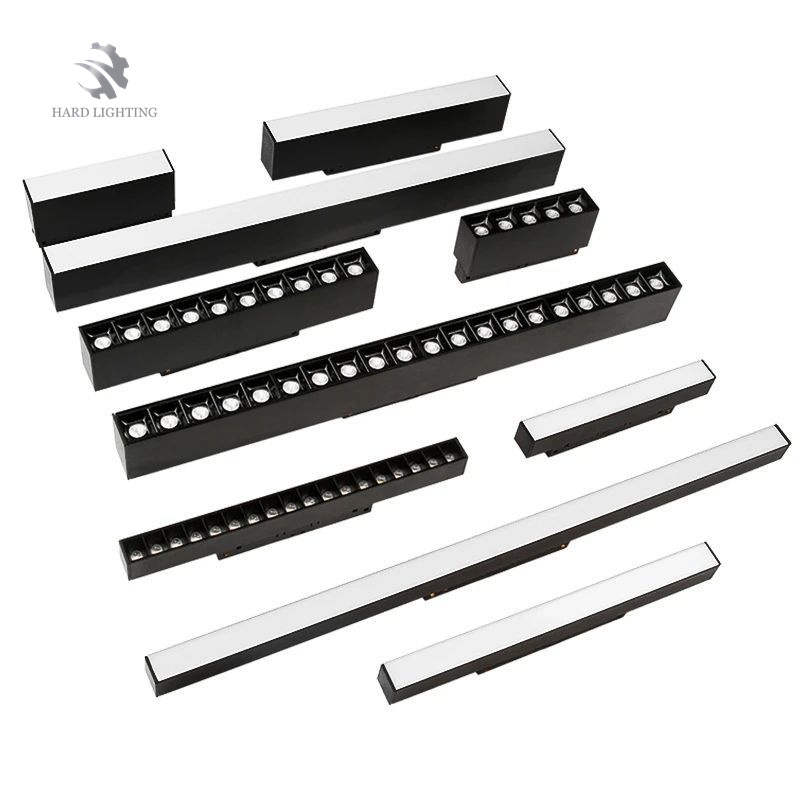 Shenzhen Hard Lighting Technology Co., Ltd. Magnetic Track Lights Pre-Built Recessed Masterless Living Room Household Exposed Concealed Black Led Flood Lights