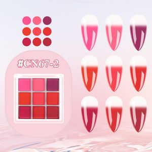 Wholesale 9-Color Magic Mirror Nail Solid Gradient Powder Pearl Flash Lazy Gradient Flow Matte Shell Acrylic Solid Powder