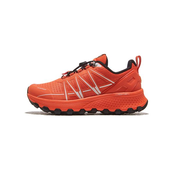 HOTPOTATO quick lace kids trail running shoes family slip resistant speed hiking sneakers TR10 orange youth