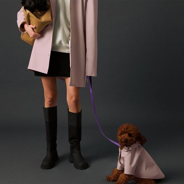 Qiqu Pet Supplies Custom New Designer Luxury Dog Clothes waterproof Raincoat For Pet And Owner Matching Set Dog apparel Clothing
