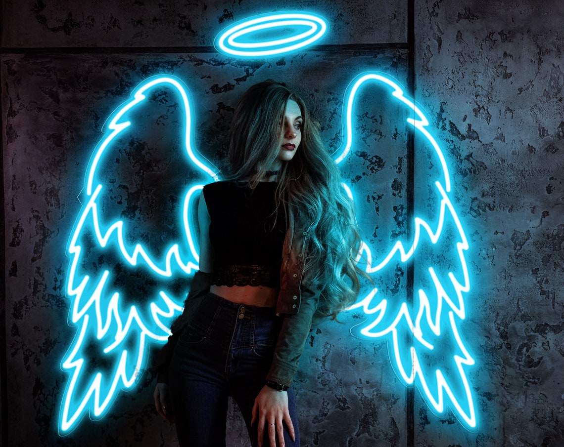 Shenzhen Forest Ren Trading Co., Ltd. Free Design Custom Angel Wings Led Neon Sign Led Letters Neon Flex Light Sign