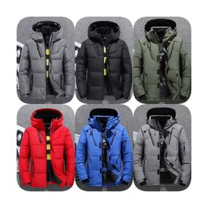 Wholesale Outdoor Light Warm Duck Feather Custom Logo Nylon Black Hooded Winter Bubble Puff Filled Down Puffer Jackets for Men