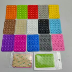 Quanzhou Hoosam Manufacturing Corporation High Quality Strong Solid Non Slip Adhesive Phone Silicone Sucker Cup Pat Adhesive Mount Suction Holder for Mobile Phones