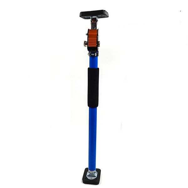 Handle tools telescopic hand support rod with rotating base steel jack support pole for cabinet jacks cargo bars drywall support