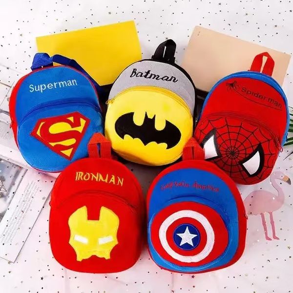 Personalized Logo Cute Kindergarten Children'S Plush School Soft Colorful Lovely Animal Plush School Bag