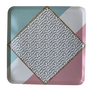 Eco Friendly Tableware Disposable Dinner printing Paper Plate