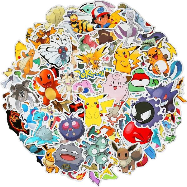 Cartoon Anime Waterproof Stickers For Suitcase Skateboard Laptop  Phone Cup Refrigerator Skateboard Waterproof Stickers