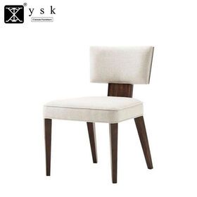 DC-1442 Customize Simple Design Fabric Restaur Furniture Ash Wood Dining Chair
