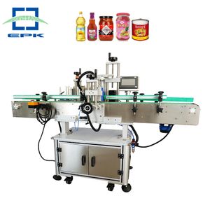 Automatic full round bottle cans positioning labeling machine for bottles
