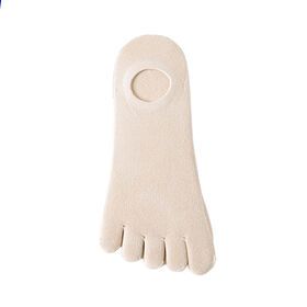 Five-toe men's pure color cotton short tube business autumn and winter deodorizing and sweat-absorbing toe socks wholesale