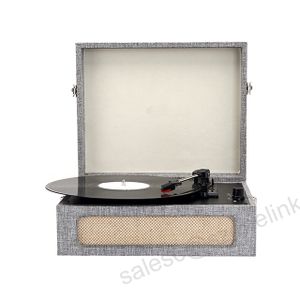 Big Suitcase Vinyl Record Player With Speakers Vinyl Bluetooth USB SD Turntable Player