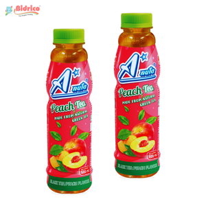 Fast Delivery A*nuta Black Tea Peach Flavour Drink Iso Haccp cGMP Halal Instant Tea Packing Plastic Bottles 500ml Manufacturer