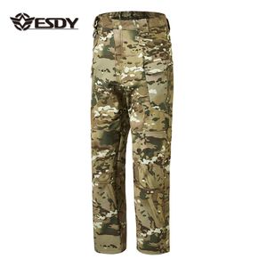ESDY Tactical Outdoor Pant  Men Waterproof Softshell Winter Pant