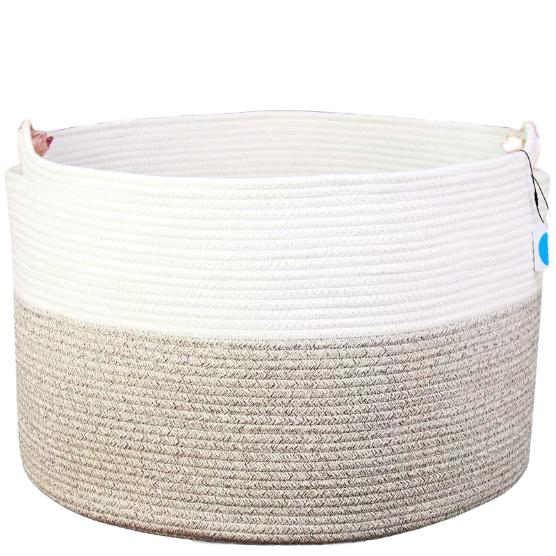 Qingdao Youyijia Crafts Co., Ltd. 2024 new combination three-piece rectangular cotton rope braided storage basket Desktop sundry basket cosmetics storage basket