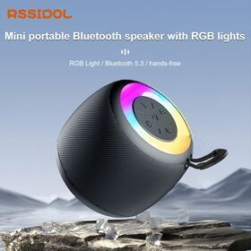 Mini portable Bluetooth speaker with RGB lights-4