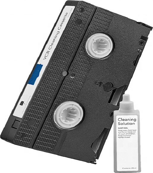VCR Video Head Cleaner Cleaning VHS Tape with Lotion