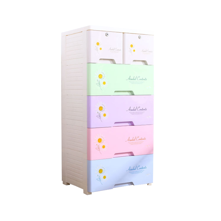 Jieyang Yinsum Plastic Products Factory Plastic Cabinets 3 To 6 Layers Baby Storage Drawer